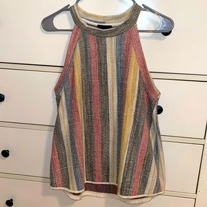 Light colorful stripe tank